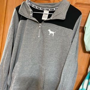PINK victoria secret half zip